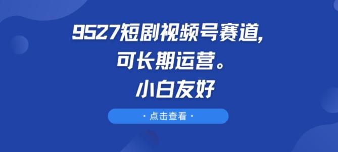 9527短剧视频号赛道，可长期运营，小白友好【揭秘】-云创网