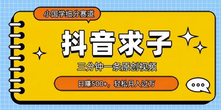 小国学细分赛道,三分钟一条原创视频,日赚500+,可矩阵复制-云创网