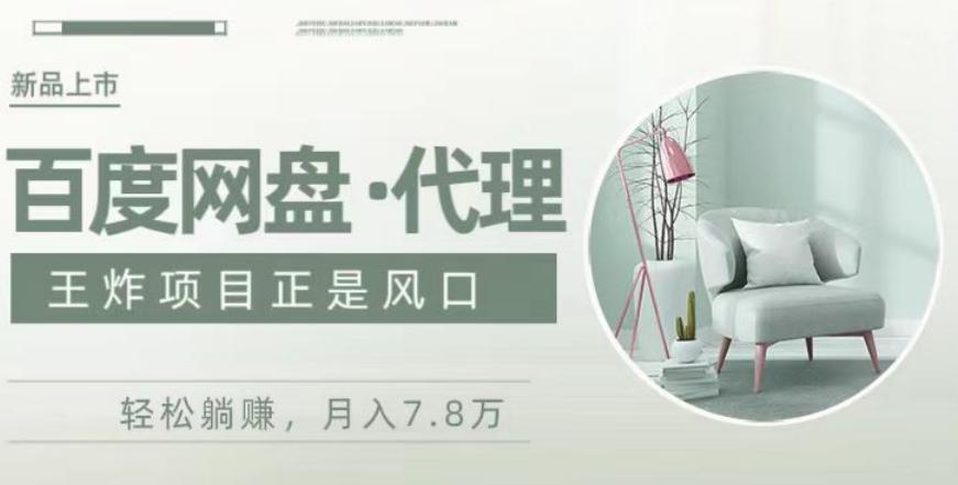 度盘代理，月入7w保姆级全方位教程-云创网