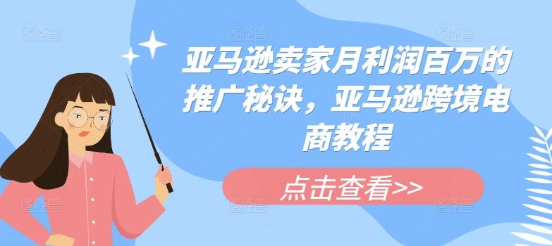 亚马逊卖家月利润百万的推广秘诀，亚马逊跨境电商教程-云创网