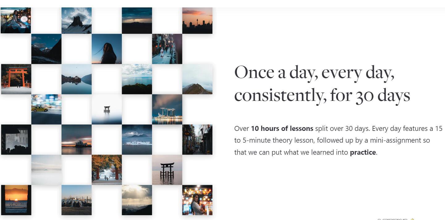 网红摄影师Pat Kay – 30天摄影基础知识加速器教程-30节课-中英字幕-云创网