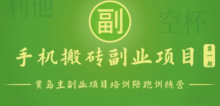 手机搬砖小副业项目训练营1.0,能用手机做的简单小副业-云创网