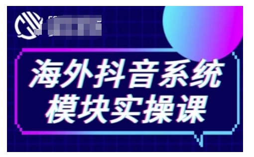 海外抖音Tiktok系统模块实操课，TK短视频带货，TK直播带货，TK小店端实操等-云创网