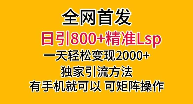 全网首发!日引800+精准老色批,一天变现2000+,独家引流方法,可矩阵操作【揭秘】-云创网