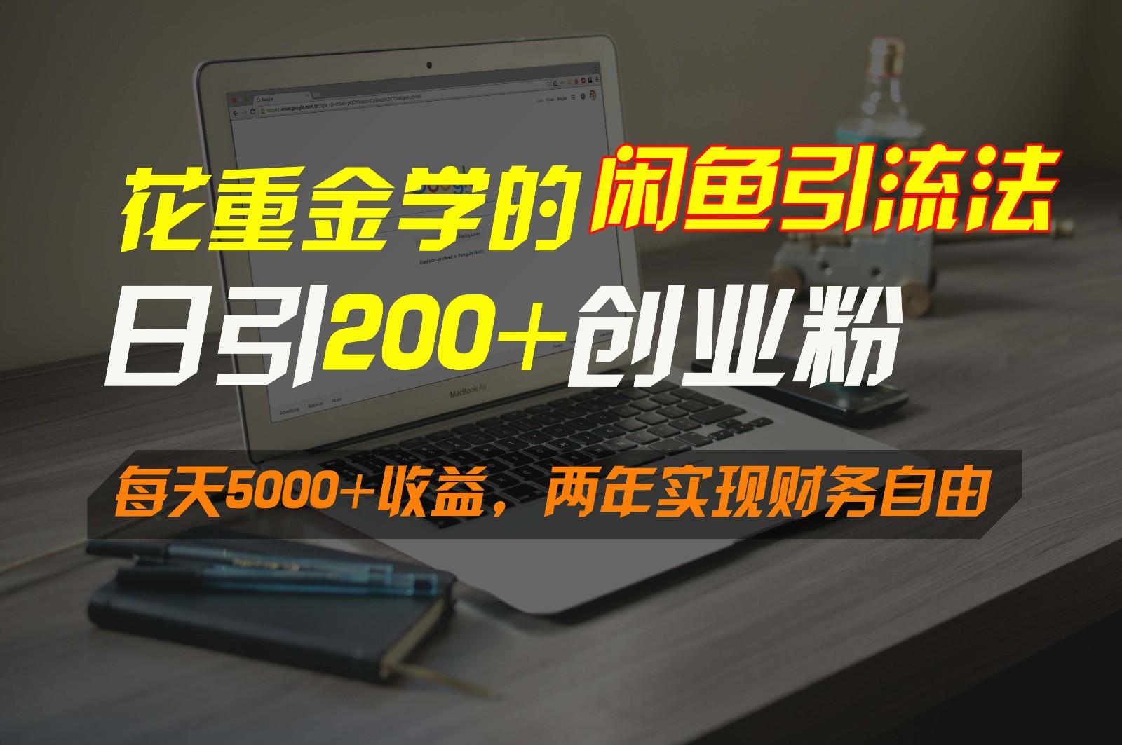 花重金学的闲鱼引流法,日引流300+创业粉,每天5000+收益,两年实现财务自由-云创网