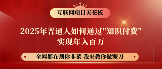 镰刀训练营超级IP合伙人，25年普通人如何通过“知识付费”年入百万！-云创网