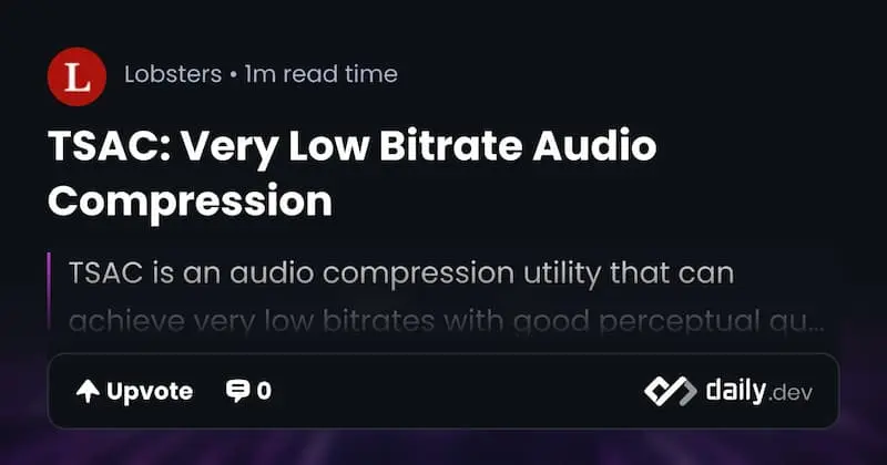 TSAC ｜音频压缩-云创网