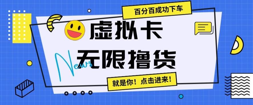 虚拟卡无限撸货，百分百成功下车【仅揭秘】-云创网