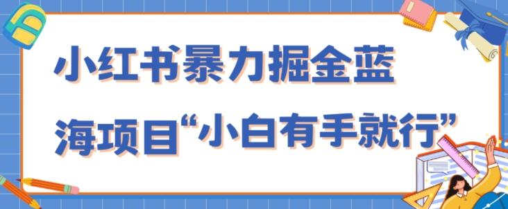 小红书暴力掘金蓝海项目,轻松日入1000+、小白有手就行(附新引流方法,不违规)-云创网